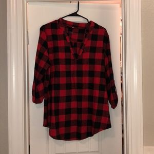 Red/Black Plaid Shirt